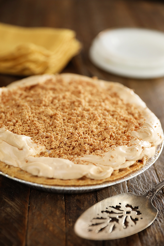 Whole Peanut Butter Meringue Pie
