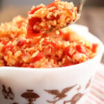 Scoop of Tomatoes and Rice.