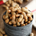 Instant Pot Boiled Peanuts in a metal can