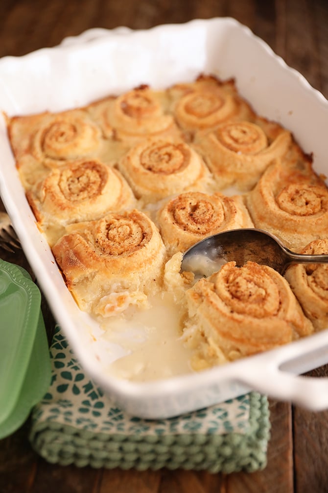 Old Fashioned Butter Rolls in a baking dish