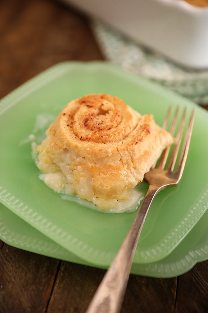 Old Fashioned Butter Roll on a small plate