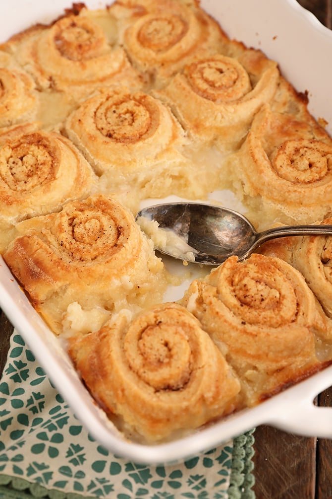 Old Fashioned Butter Rolls in a baking dish