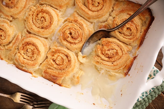 Old Fashioned Butter Rolls in a baking dish