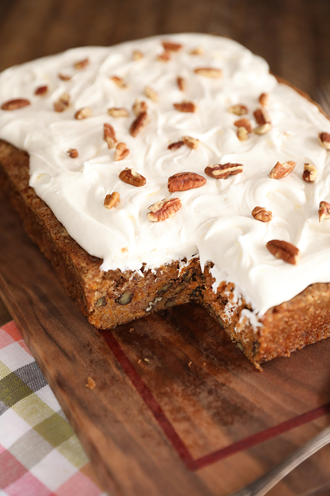 Sweet Potato Cake with Marshmallow Buttercream