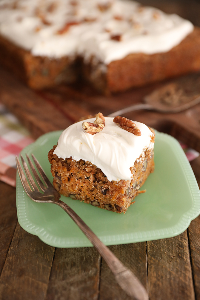 Piece of Sweet Potato Cake with Marshmallow Buttercream