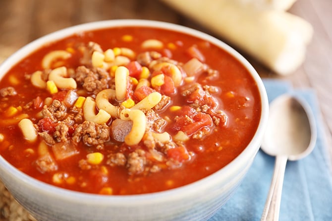 Goulash Soup in a Bowl
