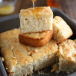 One Giant Biscuit baked in a baking dish