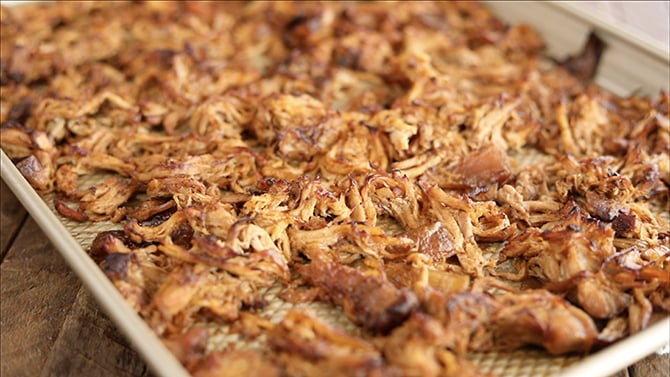Sheet pan with Slow Cooker Pork Carnitas