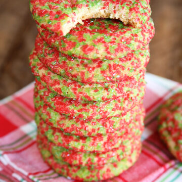Stack of Chewy Sugar Cookies