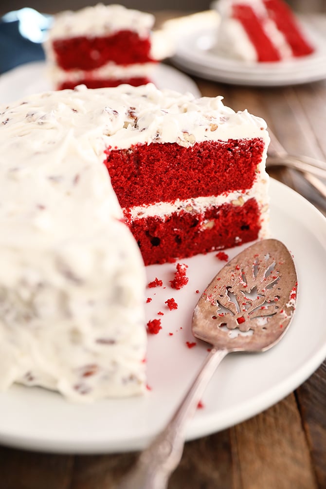 Cut Perfect Red Velvet Cake
