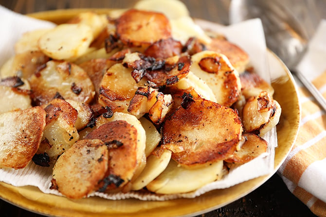 Platter with Southern Fried Potatoes