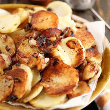 Platter with Southern Fried Potatoes.
