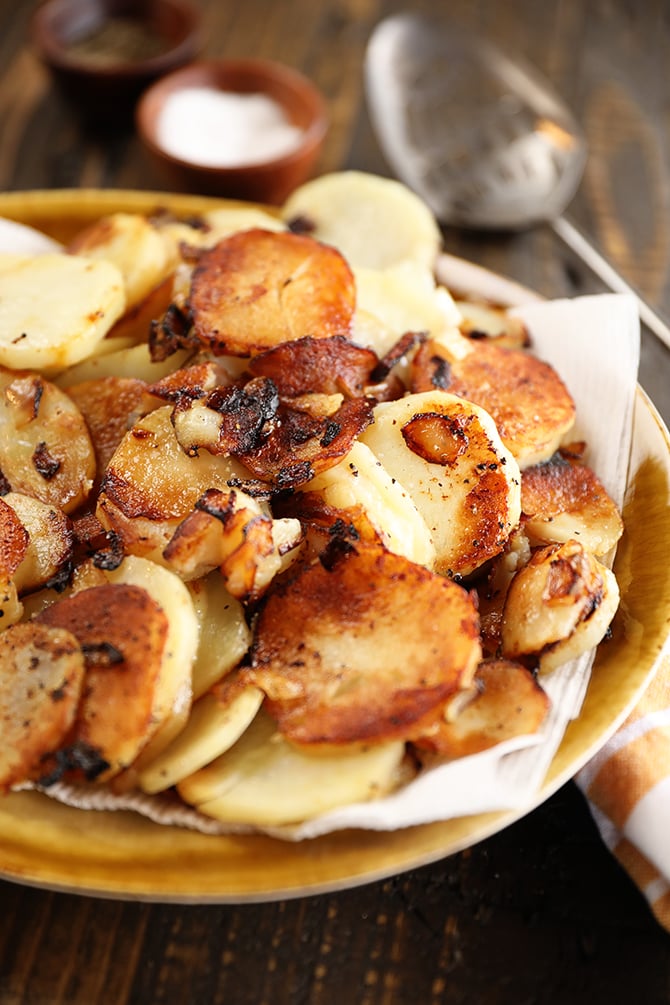 Platter with Southern Fried Potatoes