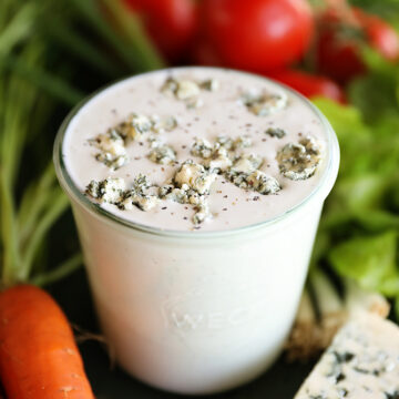 Jar of Chunky Buttermilk Blue Cheese Dressing