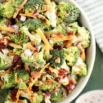 bowl of Easy Broccoli Salad