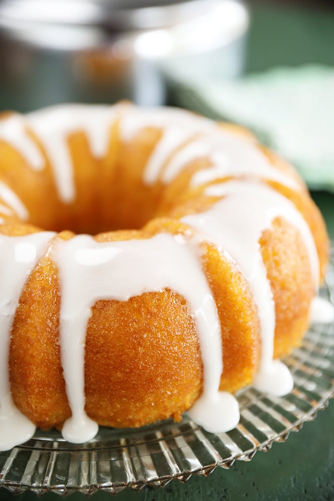 Whole Vintage Lemon Apricot Nectar Cake