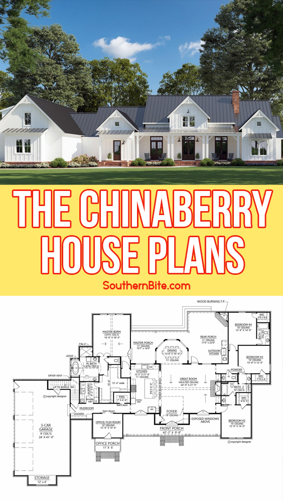 House Plans for The Chinaberry House - Southern Bite