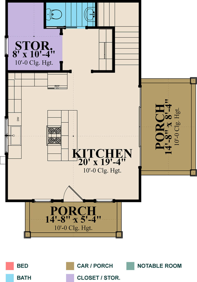 Floor Plan for Test Kitchen - First Floor