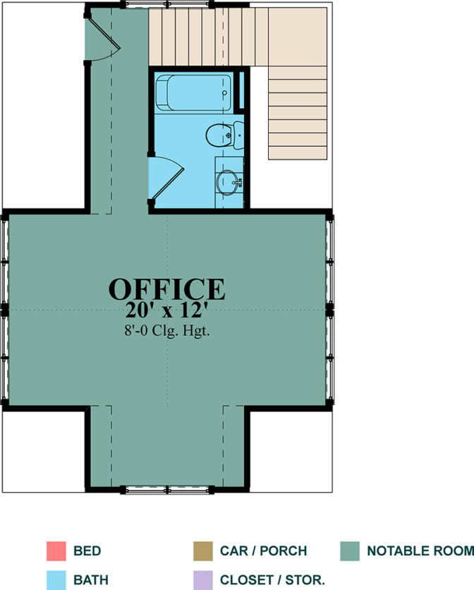 Floor Plan for Test Kitchen - Second Floor
