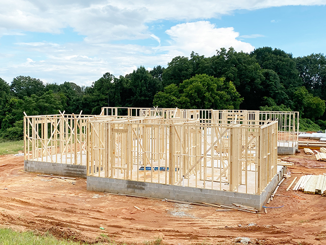 Chinaberry House framing