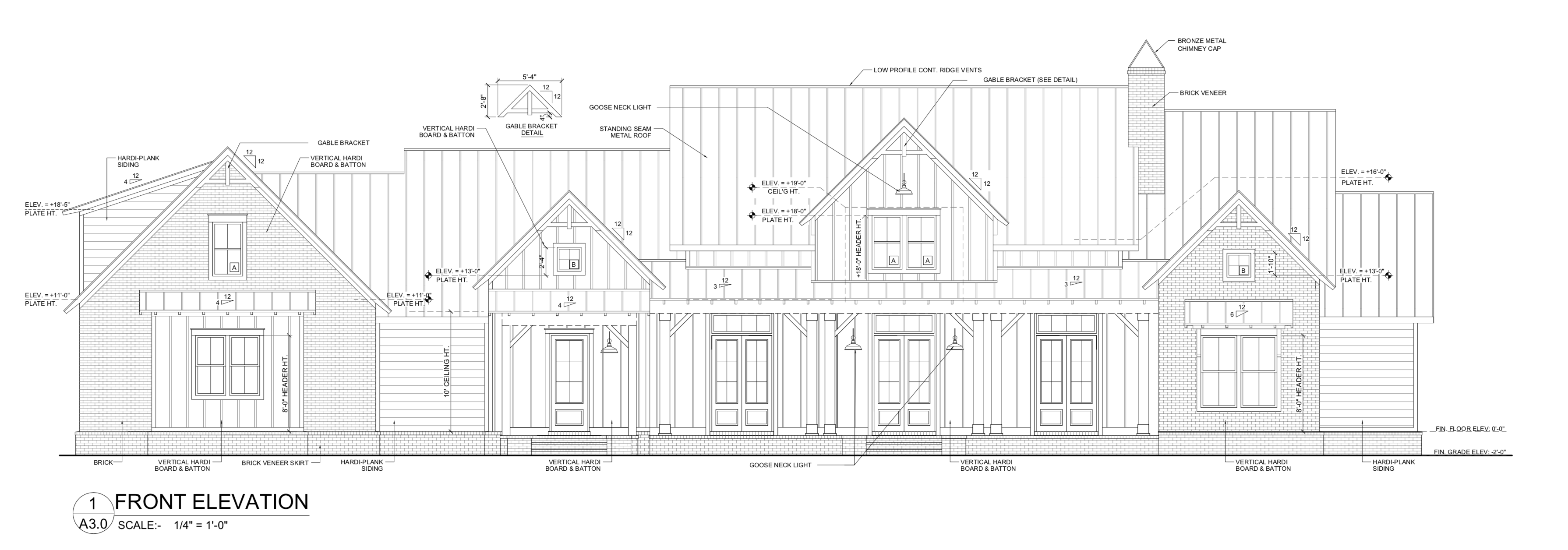 House front elevation