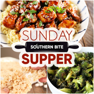 Collage of recipes for Sunday Supper #9