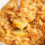 Scoop of Ultimate Cheesy Squash Casserole
