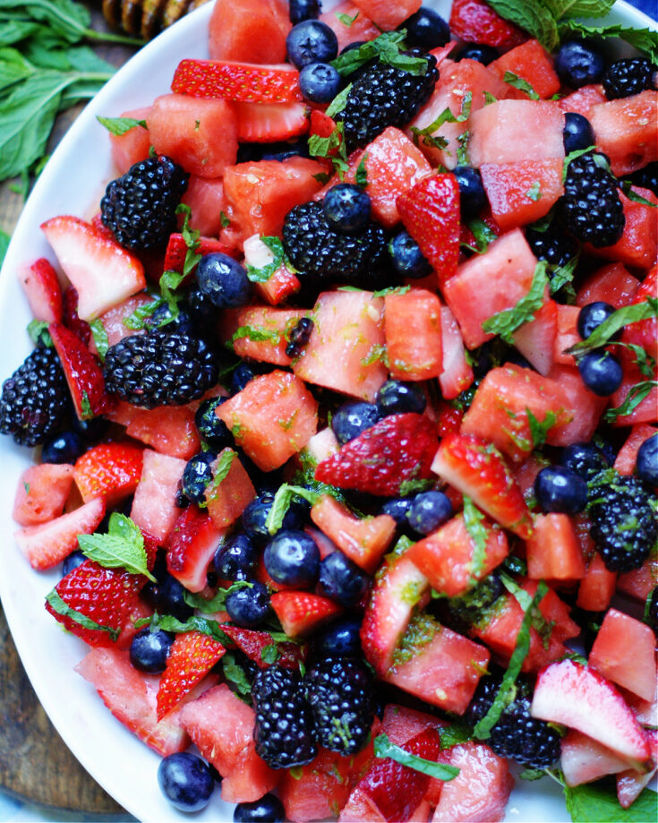 Image for Berry Watermelon Fruit Salad