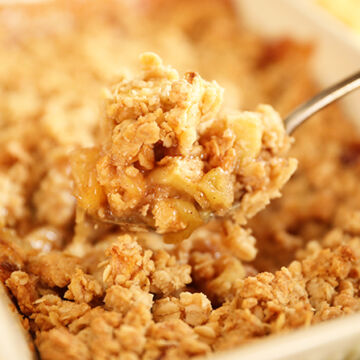 spoonful of Easy Apple Crisp