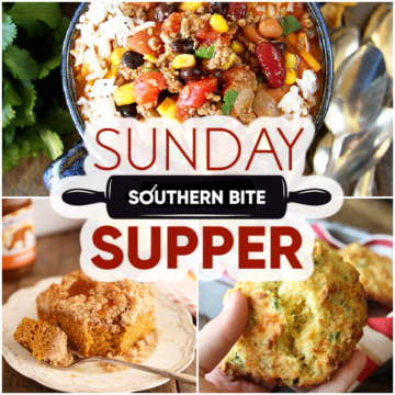 Collage of recipes for Sunday Supper