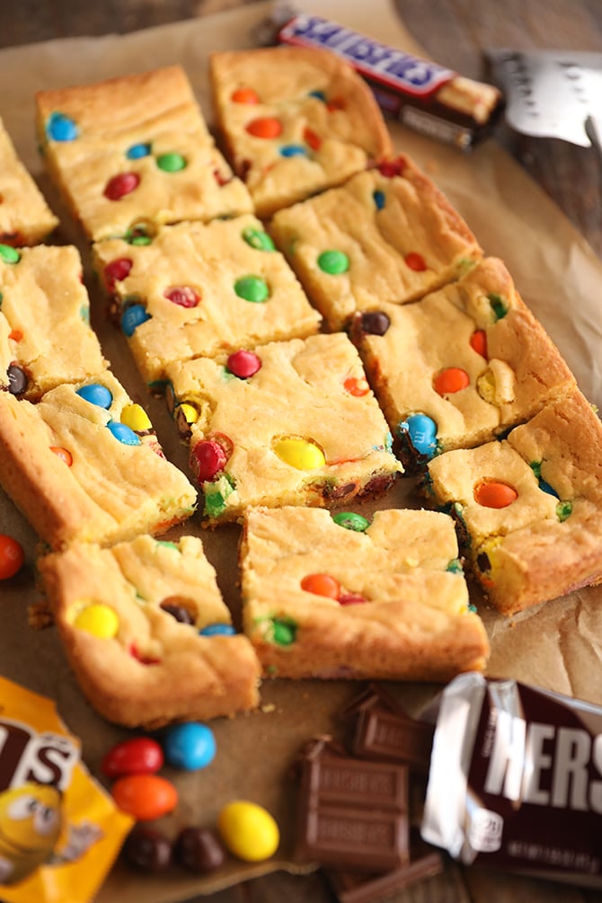 sliced Cake Mix Cookie Bars