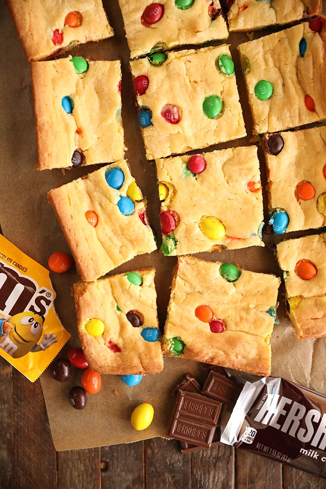 sliced Cake Mix Cookie Bars