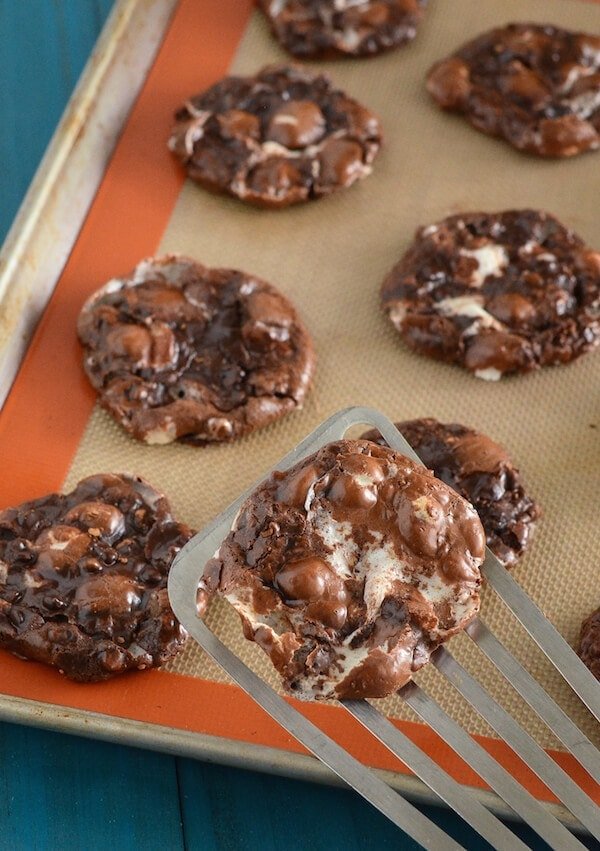 Image for Flourless Chocolate Fudge Marshmallow Cookies