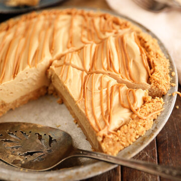 sliced Peanut Butter Cream Pie