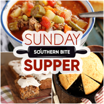 Sunday supper collage