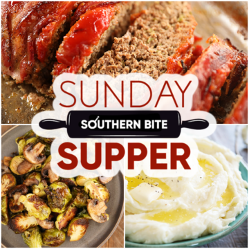 Collage or recipes for Sunday Supper