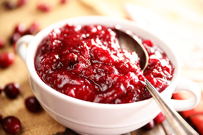 Easy Cranberry Sauce in a bowl