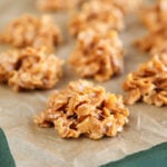 Easy Cornflake Cookies on parchment paper