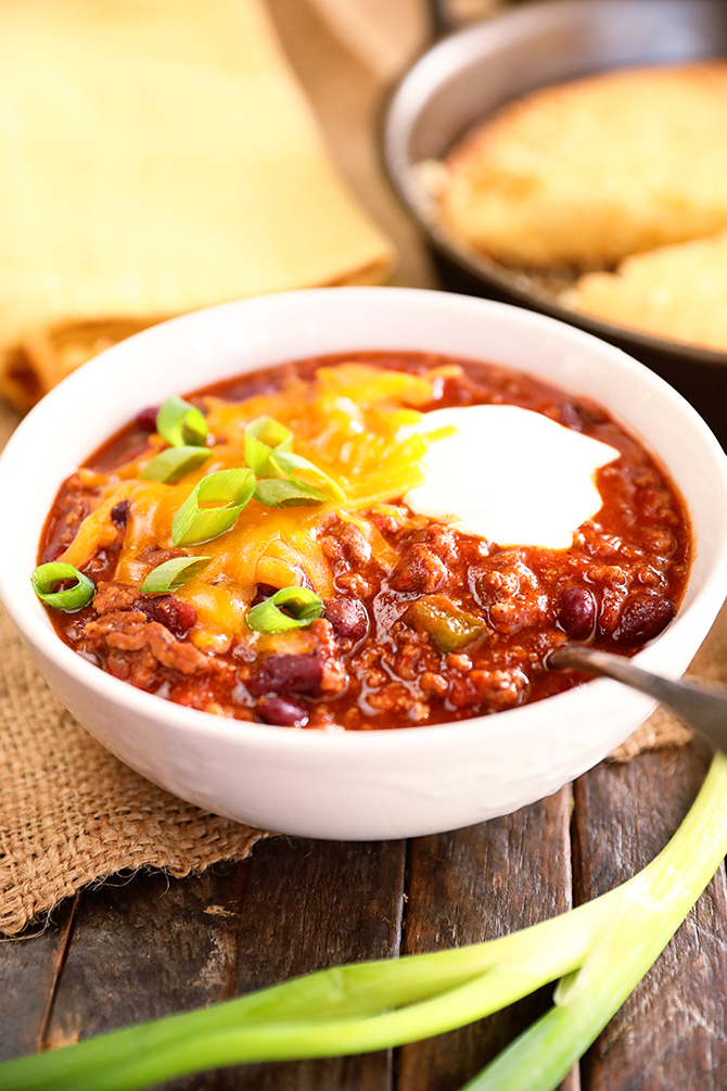 Bowl of Nora Kelley's Quick Chili