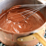 Homemade Chocolate Pudding in a pot