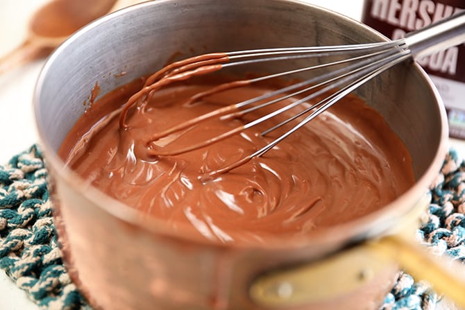 Homemade Chocolate Pudding in a glass
