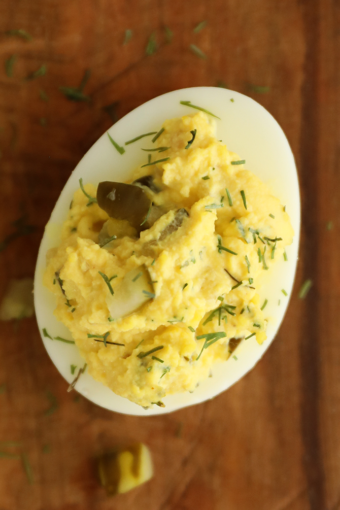 1 Dill Pickle Deviled Egg