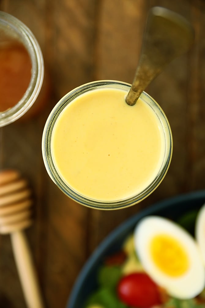 Overhead view of Honey Mustard Dressing