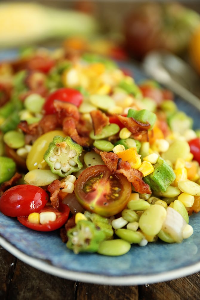 Close-Up of Summer Succotash