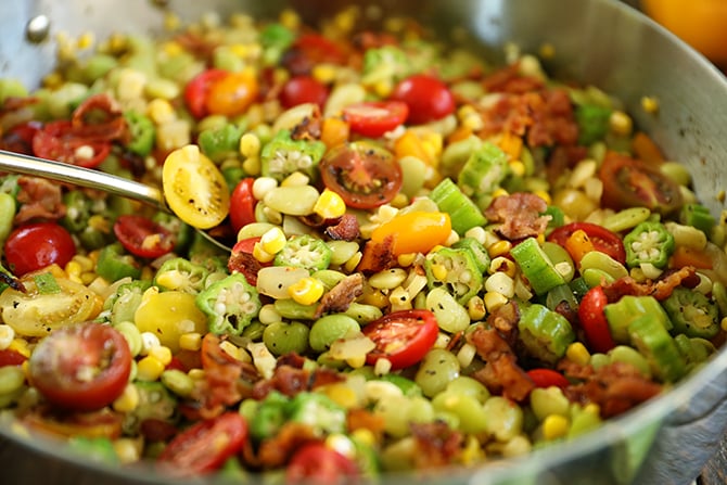 Close-up of Summer Succotash