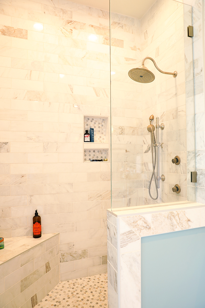 Master shower
