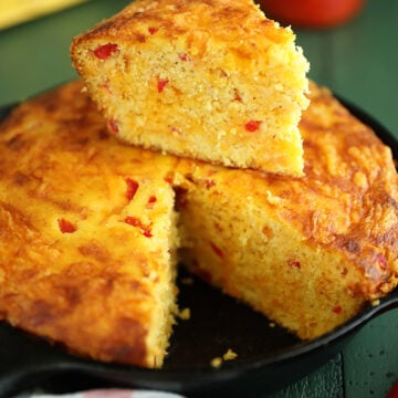 Piece of Pimento Cheese Cornbread