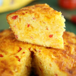 Slice of Pimento Cheese Cornbread