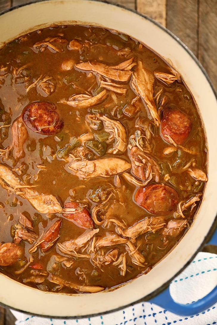 Pot of Chicken and Sausage Gumbo