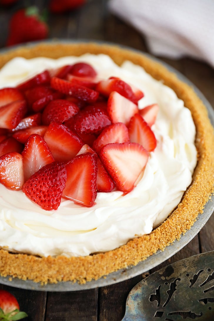 Whole Strawberry Cream Cheese Pie.
